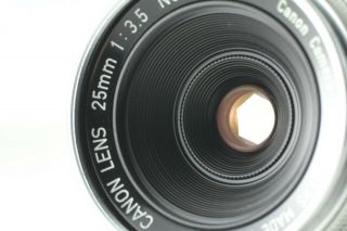 RARE [NEAR w/ Finder] Canon 25mm f/3.  5 L Leica Screw L39 LTM From JAPAN 3