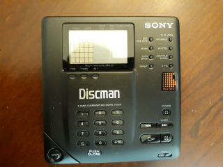 " Vintage " Sony D - 35 Portable Cd Player Discman W/ Accessories - Very Rare