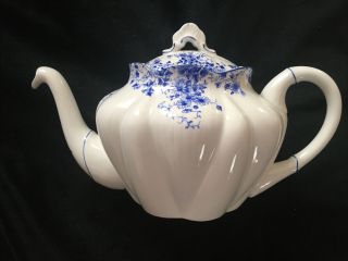 Rare Size Shelley “dainty Blue” Teapot 24 Ounce Tea Pot - Perfect