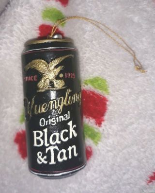 Yuengling Collectible Beer Can Christmas Tree Ornament Black & Tan 2000 Rare