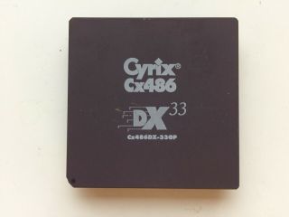 Cyrix Cx486dx - 33gp,  486dx - 33,  Rare Vintage Cpu,  Gold