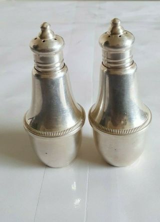 Vintage Sterling Silver Duchin Creation Weighted Salt & Pepper Shakers