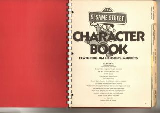 Rare Ctw Sesame Street Character Book Jim Henson 