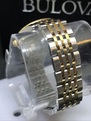 Bulova Ladies 2 - Tone Rose Gold Stainless Steel Quartz Watch 98M125 B117 3