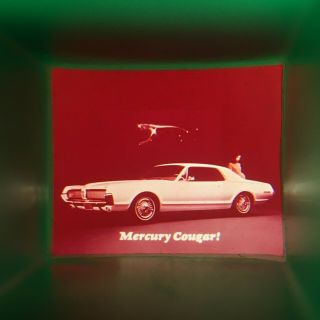 Rare 1967 Mercury Cougar Intro Hand Held Viewer Key Chain / Vintage