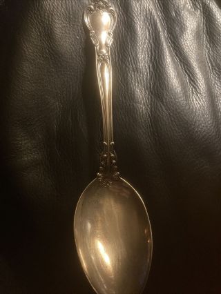 Gorham Chantilly Large Serving Spoon Sterling Silver No Mono 8 1/2 "