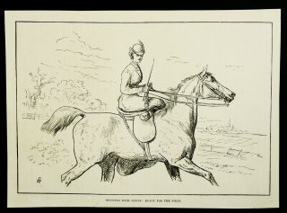WOMEN RIDING HORSE.  SET OF 2 ANTIQUE PRINTS from 1880.  EQUESTRIANISM 2