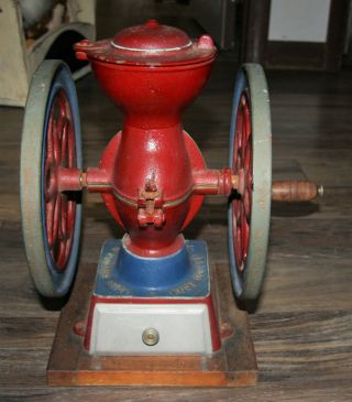 Rare Antique Fuji Coffee Mill Grinder Similar To Enterprise 2 Cast Iron