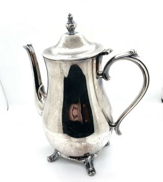 Vintage International Silver Co.  Tea Pot Silverplate 9.  75”