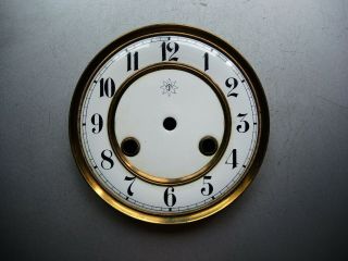 Antique German Wall Clock Junghans Two Part Porcelain Dial Parts Gustav Becker C