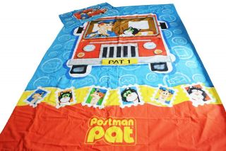 Postman Pat Single Bed Quilt Cover Set Rare 2007