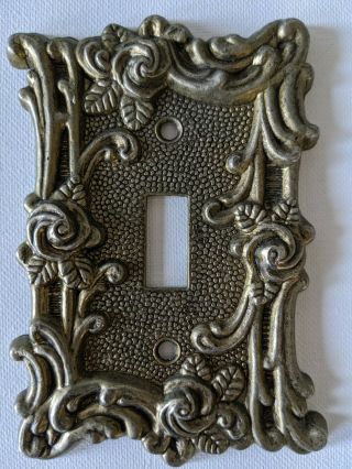 Vintage Brass Single Switch Plate Cover