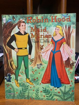 Paper Dolls 1956 Robin Hood Maid Marian Saalfield 2784 Uncut