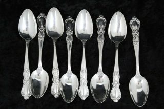 1847 Rogers Bros.  Is Heritage (1953 - 73) Set Of (8) Place/oval Soup Spoons 7 1/4 "