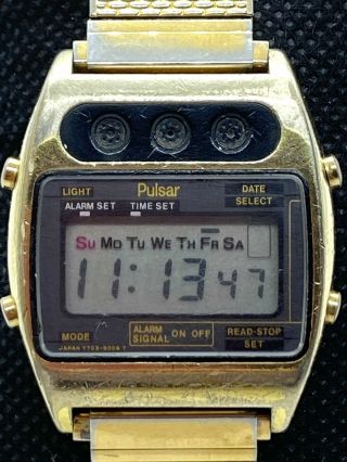 Vintage Seiko Pulsar Lcd Watch - Rare Retro