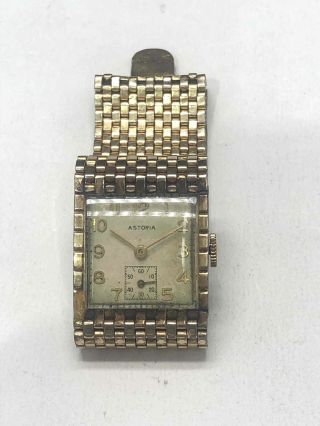 Vtg Astoria Gold Plated 17 Jewels Automatic Watch
