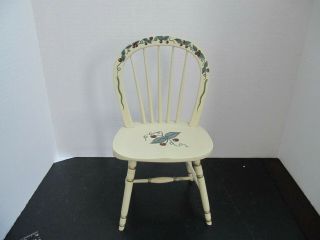 Vintage Painted Doll Or Bear Chair - Great Shape