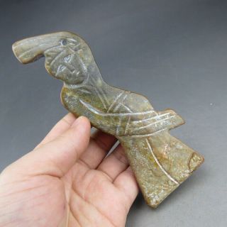 China,  Inner Mongolia,  hongshan culture,  jade,  dancer,  pendant N (87) 2
