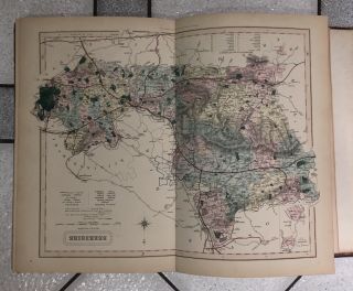 Rare Antique 1880 Walker ' s (John,  Charles) British Atlas Complete 49 Colour Maps 6