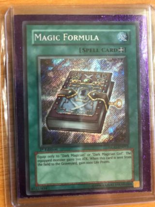 English Yugioh Magic Formula (glas - En093) 1st Edition Secret Rare Htf