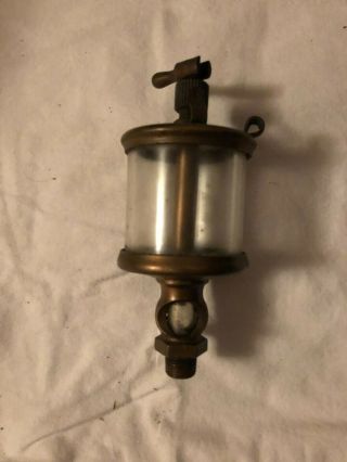 Antique Lunkenheimer Sentinel No 4 Brass Oiler For Steam Engine