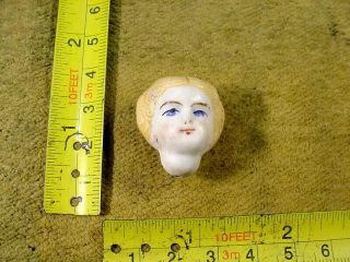 Excavated Small Vintage Painted Bisque Swivel Doll Head Age 1890 German A 15470