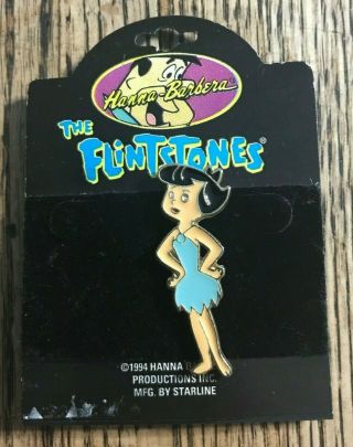 Vintage Hanna Barbera The Flintstones Betty Rubble Collectible Pin Very Rare