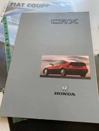 Honda Crx Coupe Sales Brochure,  Civic Crx Coupe 1989 (rare)