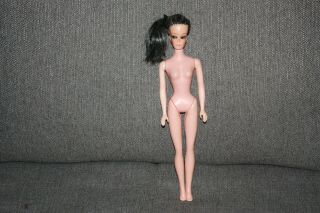 Vintage Clone Barbie Doll U Uneeda Black Hair White Streaks