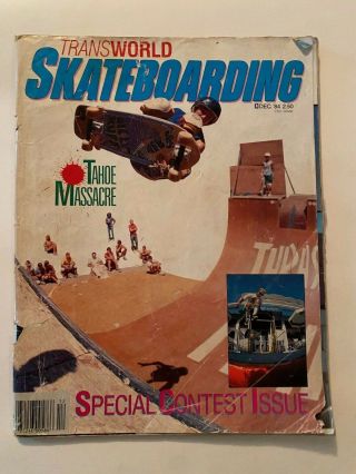 Transworld Skateboarding Dec 1984 Billy Ruff @ Tahoe,  Jeff Phillips Center Fold