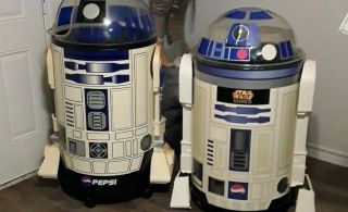 2 Life Size R2 - D2 Star Wars Coolers Store Display Rare
