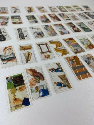 Antique Tobacciana Wills Imperial Tobacco Cigarette Cards Household Hints