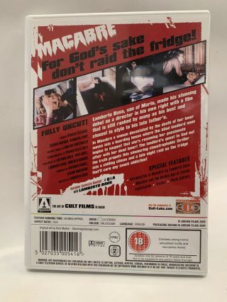 Macabre rare OOP Arrow Video UK DVD Lamberto Bava Italian horror movie 3