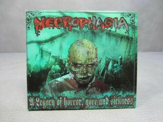 Necrophagia " A Legacy Of Horror,  Gore And Sickness " Rare Cd