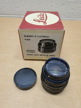 Rare Vintage Leitz Elmarit - R 1:2,  8/28mm Camera Lens For Leica R