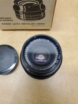 Rare Vintage Leitz Elmarit - R 1:2,  8/28mm Camera Lens For Leica R 2