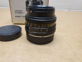 Rare Vintage Leitz Elmarit - R 1:2,  8/28mm Camera Lens For Leica R 5