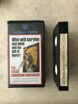 TEXAS CHAINSAW MASSACRE ASTRAL VIDEO VHS CLAMSHELL HOLY GRAIL RARE HORROR HTF 5