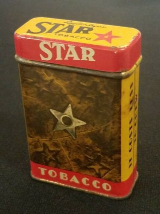 Star Tobacco Tin Liggett & Myers Antique Old Chew Snuff