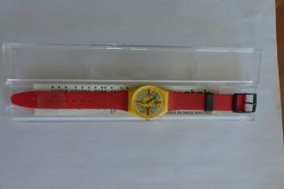 Swatch Keith Haring Modele Avec Personnages Gz100.  Rare Art Watch.