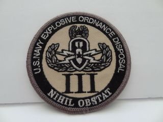 Explosive Ordnance Disposal Us Navy Unit 3 Arm Patch Only 1 On Ebay Very Rare