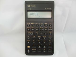 Rare Vintage Hewlett Packard Hp 10b Financial Calculator With Protective Cover