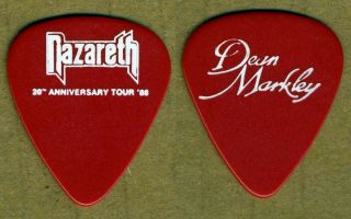 Nazareth " 20th Anniversary Tour " 1988 Guitar Pick Plectrum Rare Concert