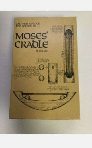 Vintage Very Rare Moses’ Cradle Puzzle By Skor - Mor No Instructions.