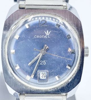 Vintage Funky Cronel 25 Swiss Dive Style Watch