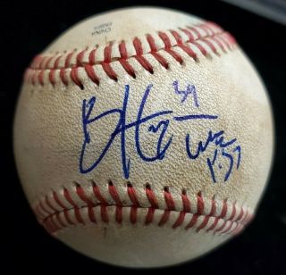 Rare Bryce Harper 2010 Signed Auto Game Baseball 1st Pro Game Holo