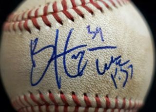 RARE BRYCE HARPER 2010 Signed Auto Game Baseball 1st Pro Game Holo 5