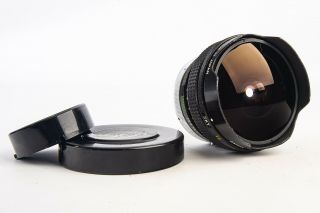 Canon Fish Eye Fd Ssc 15mm F/2.  8 Ultra Wide Lens With Both Caps Rare Version V13