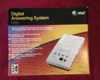 At&t 1720 Digital Answering Machine - With Ac Adapter
