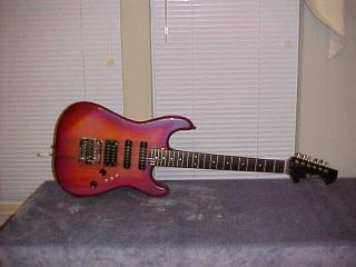 Vintage 1984 Bc Rich St 3 Strat Old Style Head Stock & Rare Color